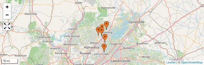 Related schools map