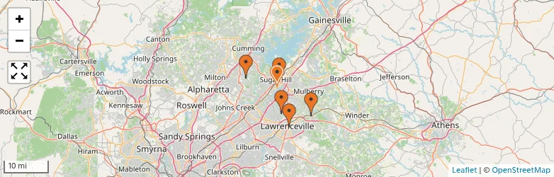 Related schools map