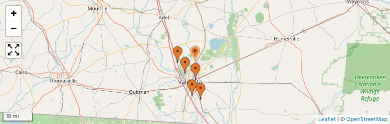 Related schools map