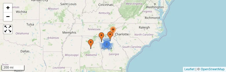 Related schools map