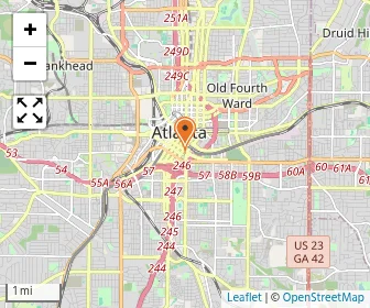 Map of Southwest Atlanta Christian Academy