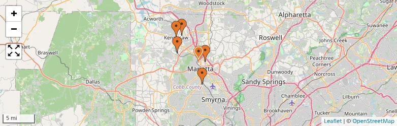 Related schools map