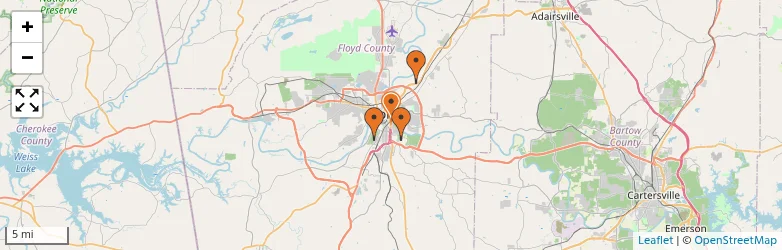 Related schools map