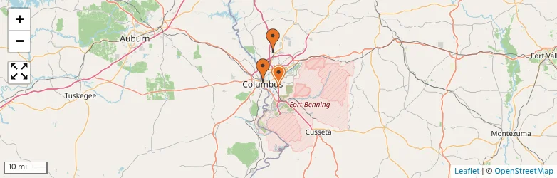 Related schools map