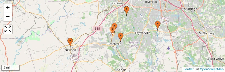 Related schools map
