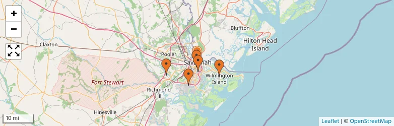 Related schools map