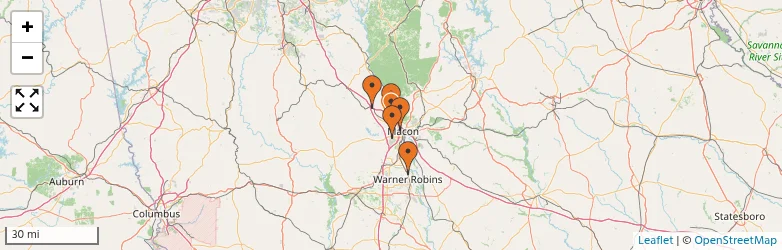 Related schools map