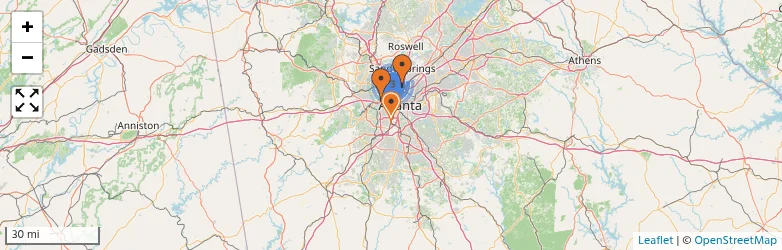 Related schools map
