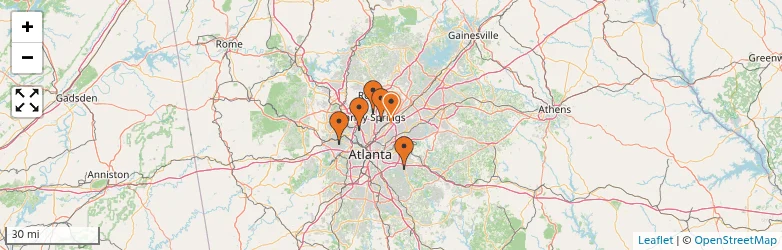 Related schools map