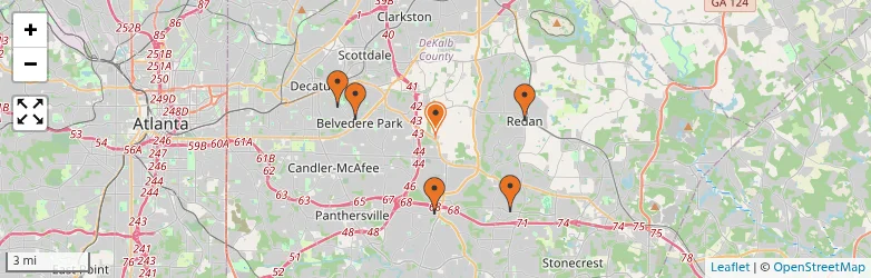 Related schools map
