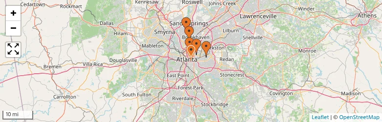 Related schools map