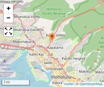 Map of Kamehameha Schools Kapalama Campus