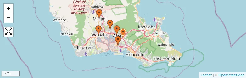 Related schools map