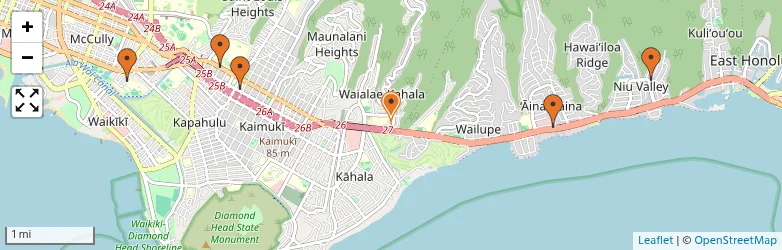 Related schools map