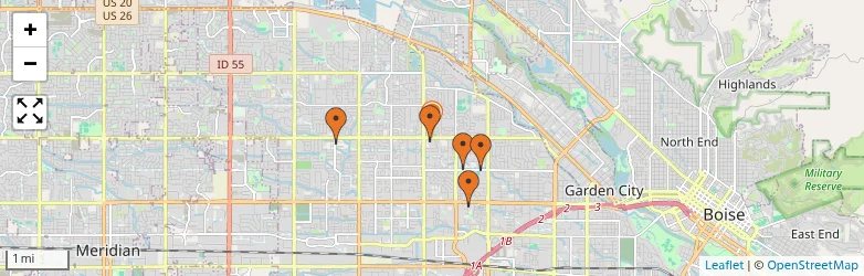 Related schools map