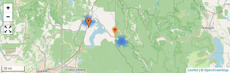 Related schools map