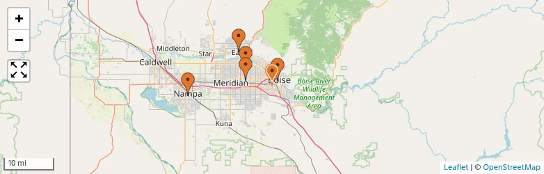Related schools map