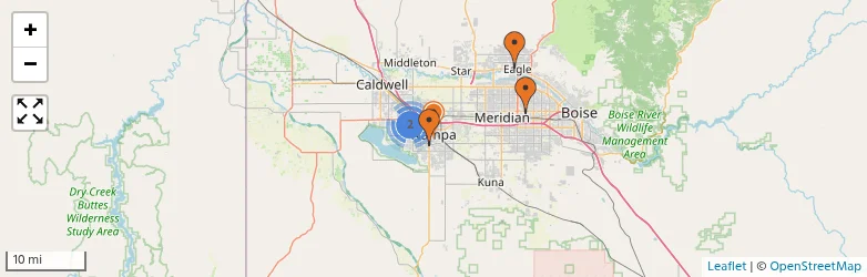 Related schools map