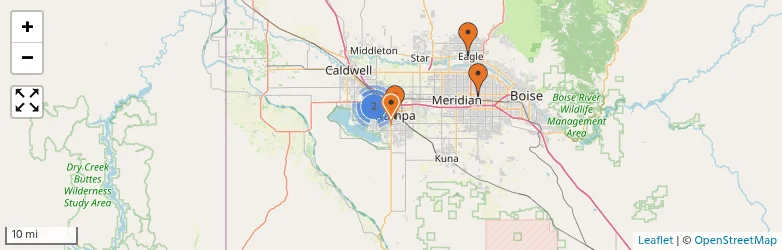 Related schools map