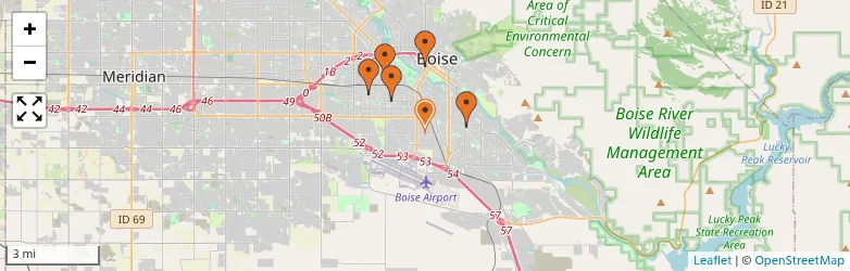 Related schools map