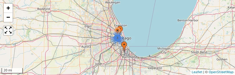 Related schools map