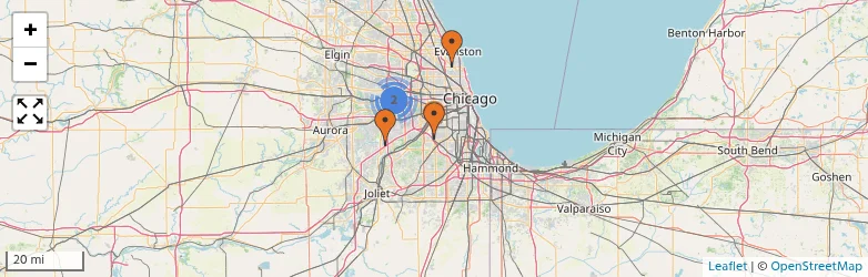 Related schools map