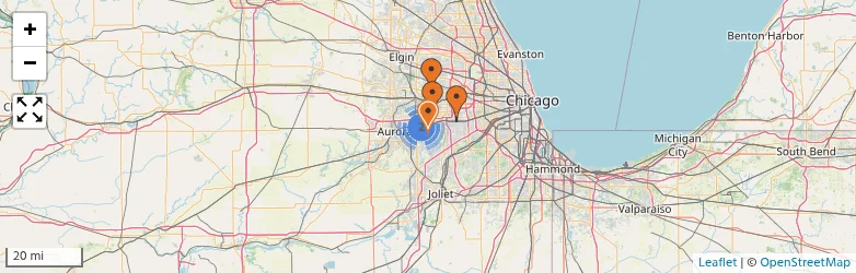 Related schools map