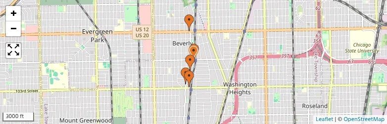 Related schools map