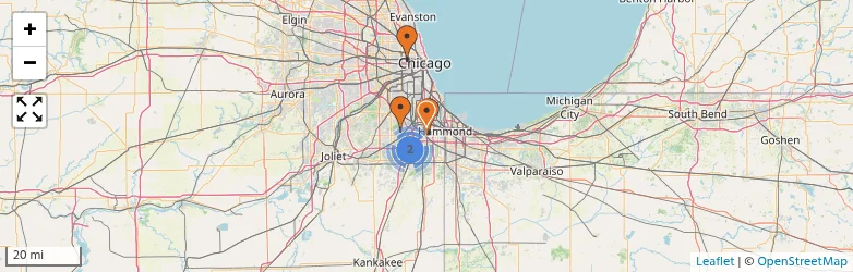 Related schools map