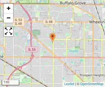 Map of Chicago Futabakai Japanese School