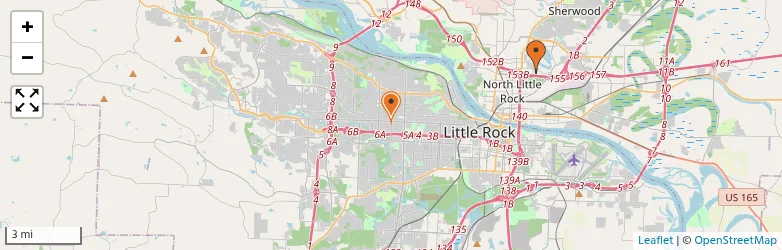 Related schools map