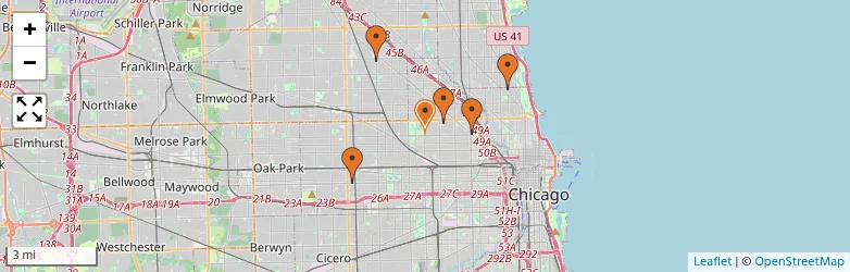 Related schools map