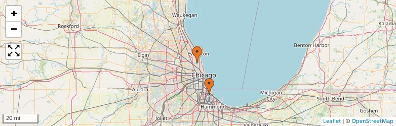 Related schools map