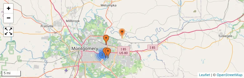 Related schools map