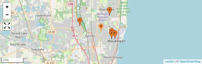 Related schools map