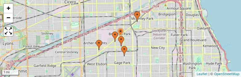 Related schools map
