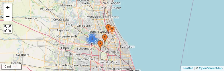 Related schools map