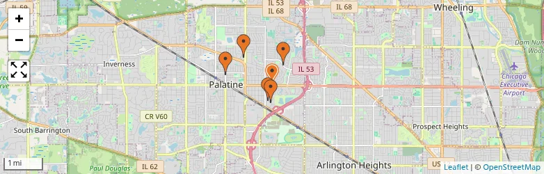 Related schools map