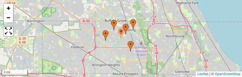 Related schools map
