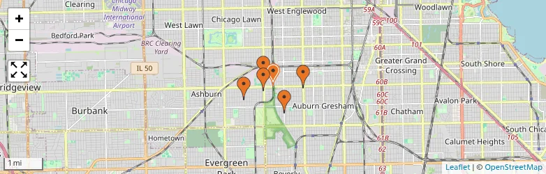 Related schools map