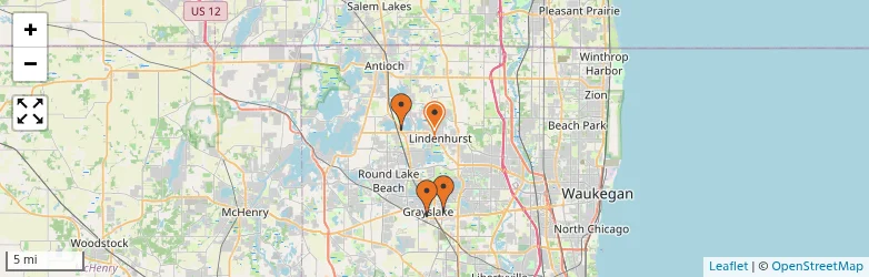 Related schools map