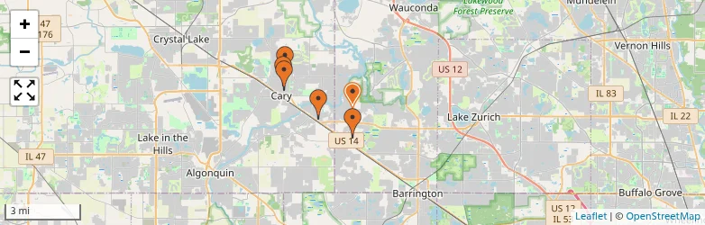 Related schools map