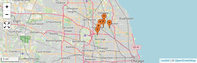 Related schools map