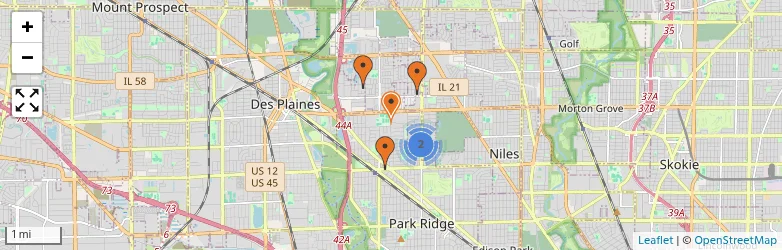Related schools map