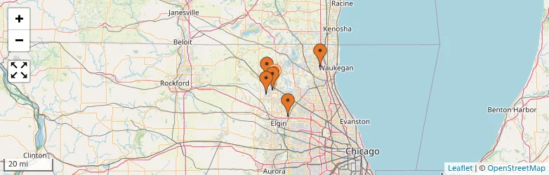 Related schools map