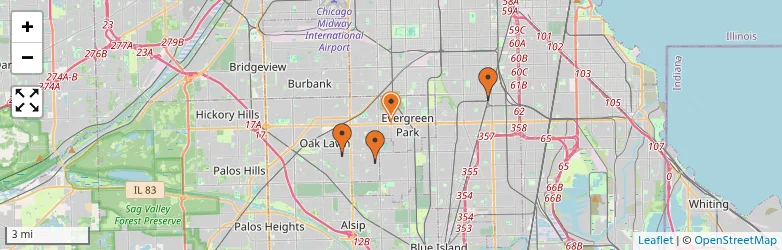 Related schools map