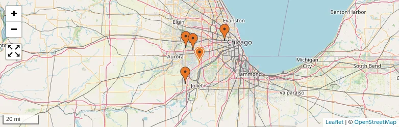 Related schools map