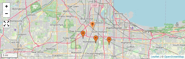 Related schools map
