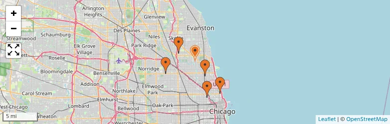 Related schools map