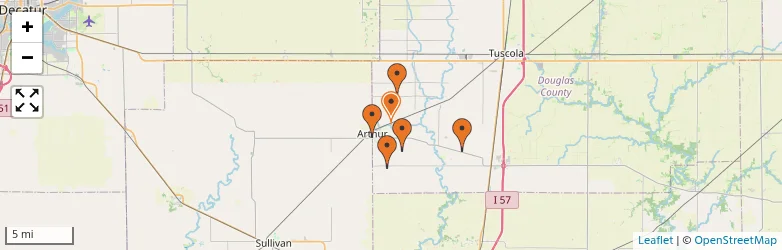 Related schools map